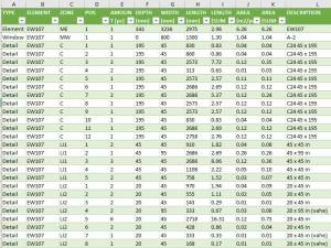 Excel export