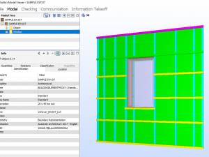 IFC model viewed with the Solibri Model Viewer