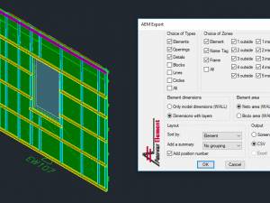 Export settings