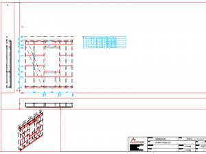 Layout of the element drawing